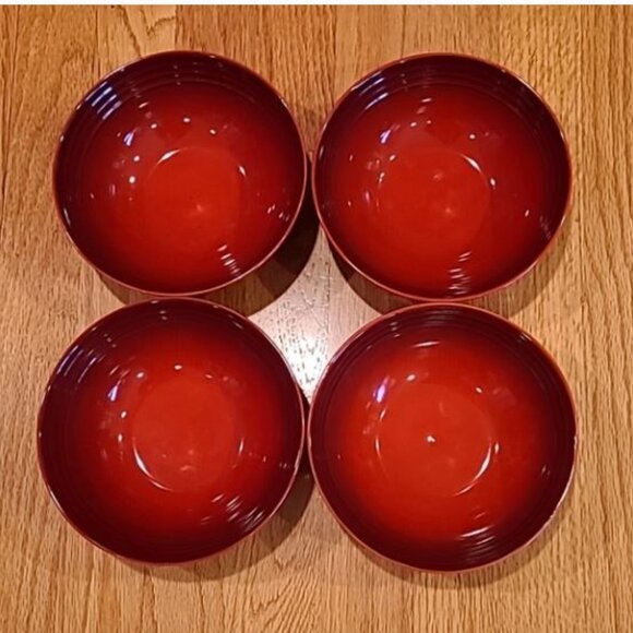 Le Creuset Set of TWO CERISE 16cm Cereal Bowls - Picture 4 of 5